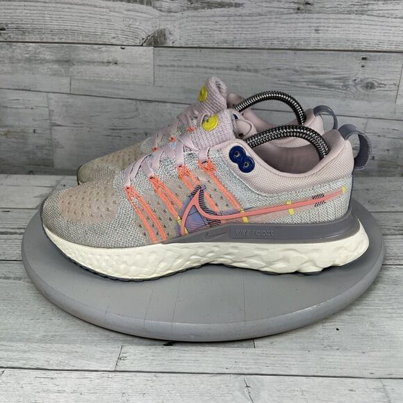 Nike React Infinity Run Flyknit 2 Premium Size 7.5 Women Running DH2497 600 - Picture 1 of 12